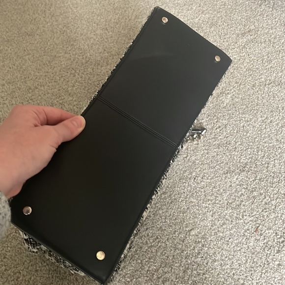 Kate Spade Natalie Tote/Shoulder Bag Quilted Black and White Plaid EUC! - Picture 9 of 9